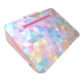 Lap desk with slot holder