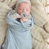 Knit Bleu-la-la Baby Blankets