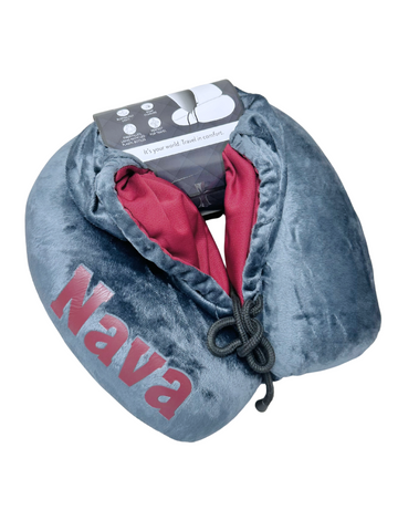 Hooded travel neck pillow
