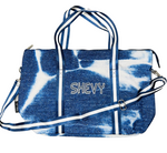 LARGE Denim weekender tote bag
