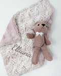 Teddy Bear Lovey Blanket