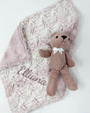 Teddy Bear Lovey Blanket