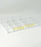 12 removable compartment lucite On Sale