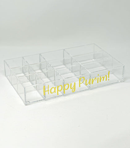12 removable compartment lucite On Sale