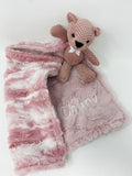 Teddy Bear Lovey Blanket
