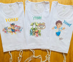 Charachter and custom graphic Tzitzis