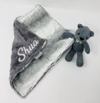 Teddy Bear Lovey Blanket