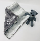 Teddy Bear Lovey Blanket