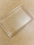 Beveled rectangle tray with lid