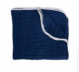 Pom Pom lightweight Swaddle Blankets