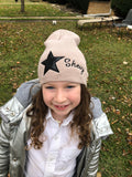 Star kids winter slouch Hat